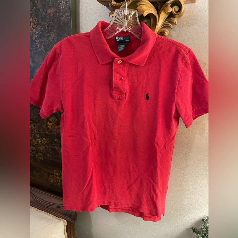 Ralph Lauren polo Youth size medium red short sleeve boys